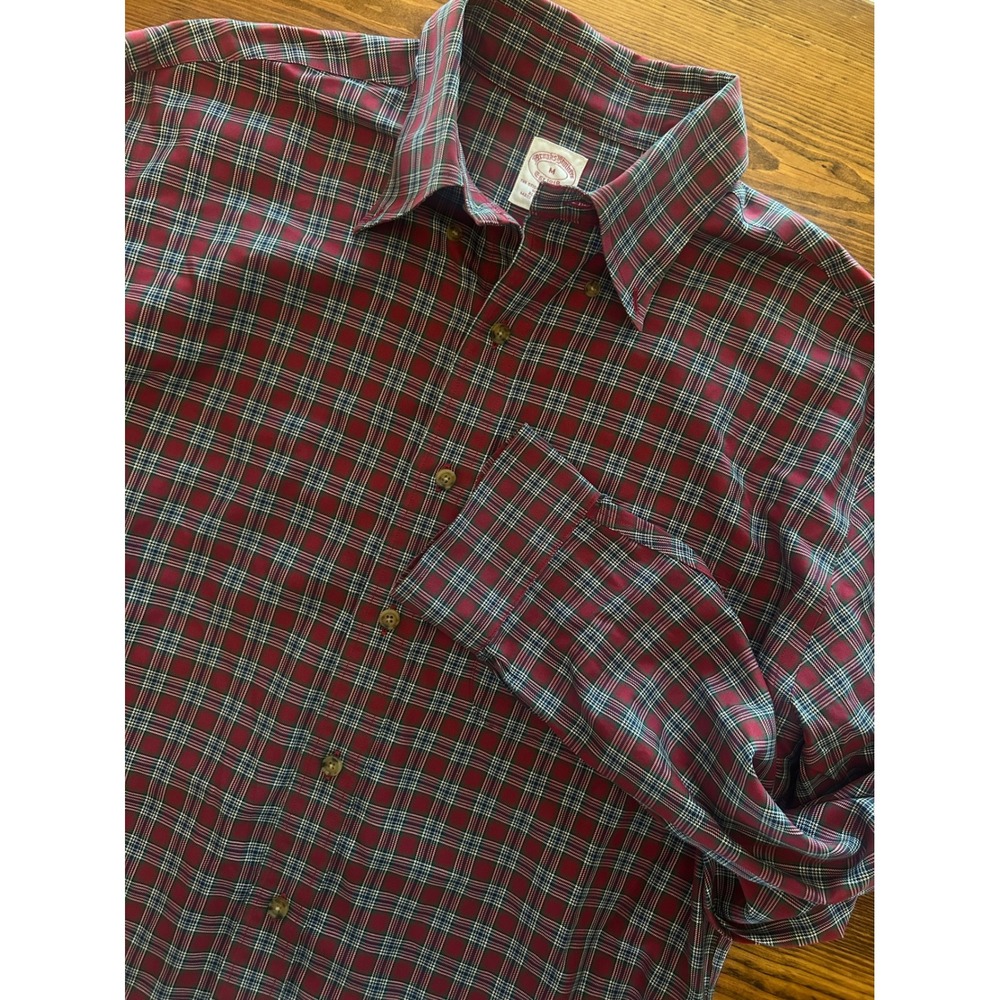 Brooks Brothers Red Plaid Original Button Down Shirt Medium